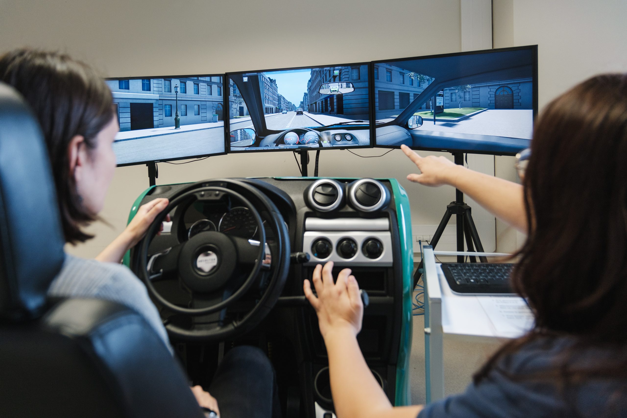 Utilisation du simulateur de conduite du Centre hospitalier de Bagnères-de-Bigorre
