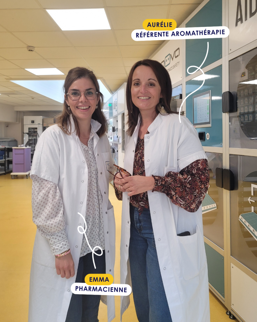 responsables de l'aromathérapie au CHBB