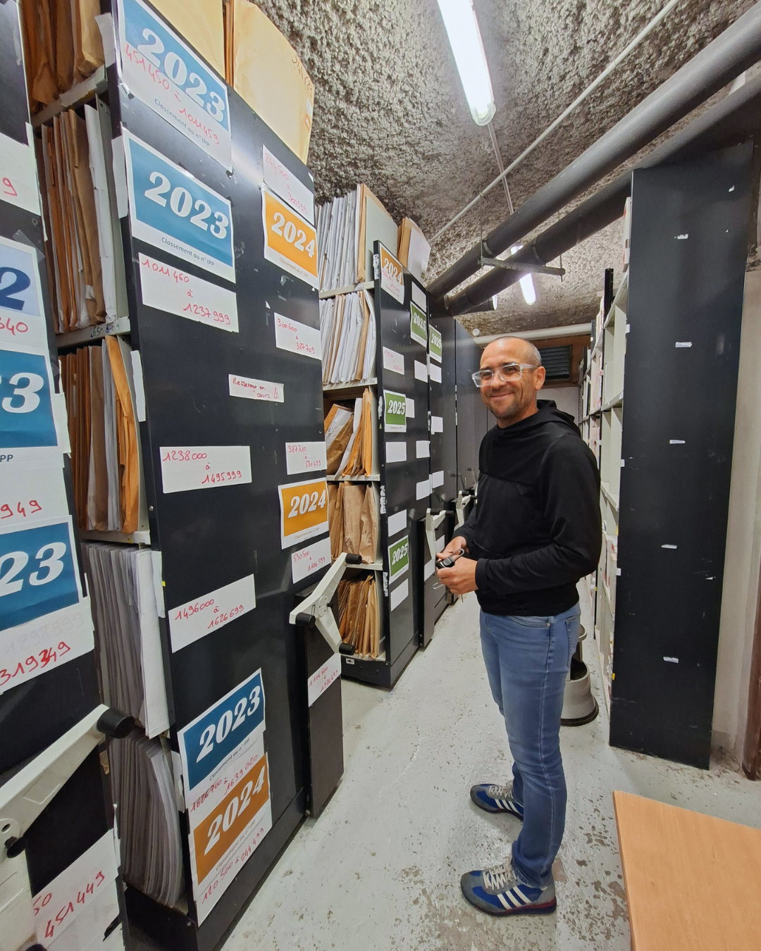 Portrait Yannick PORIEL Responsable des archives du CHBB